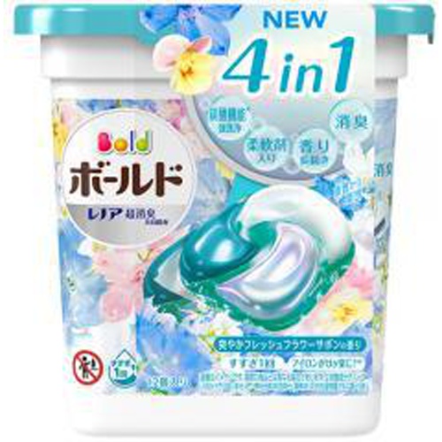 P&G ボールド ジェルボール4D 爽やかフレッシュフラワーサボンの香り 本体 12個 (6)